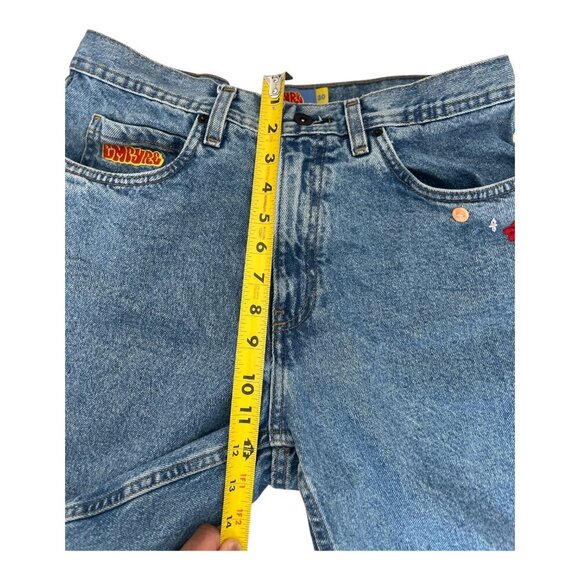 Empyre Floral Embroidered Women's Size 30 Blue Jean Shorts Colorful Coquette - Picture 11 of 13